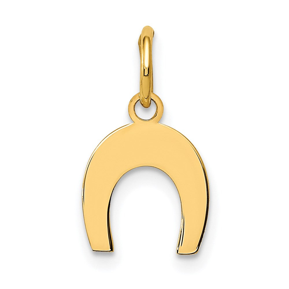 Million Charms 14K Yellow Gold Themed Horseshoe Charm