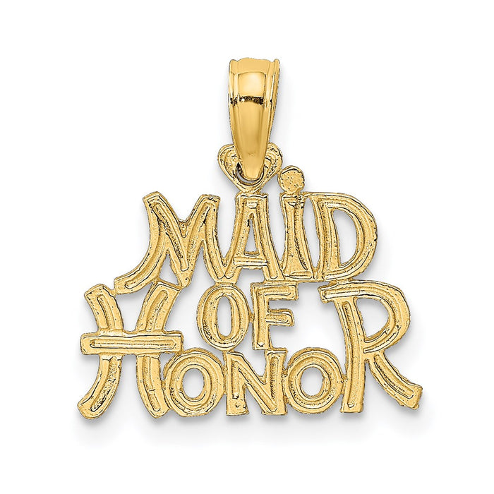 Million Charms 14K Yellow Gold Themed Maid Of Honor Charm