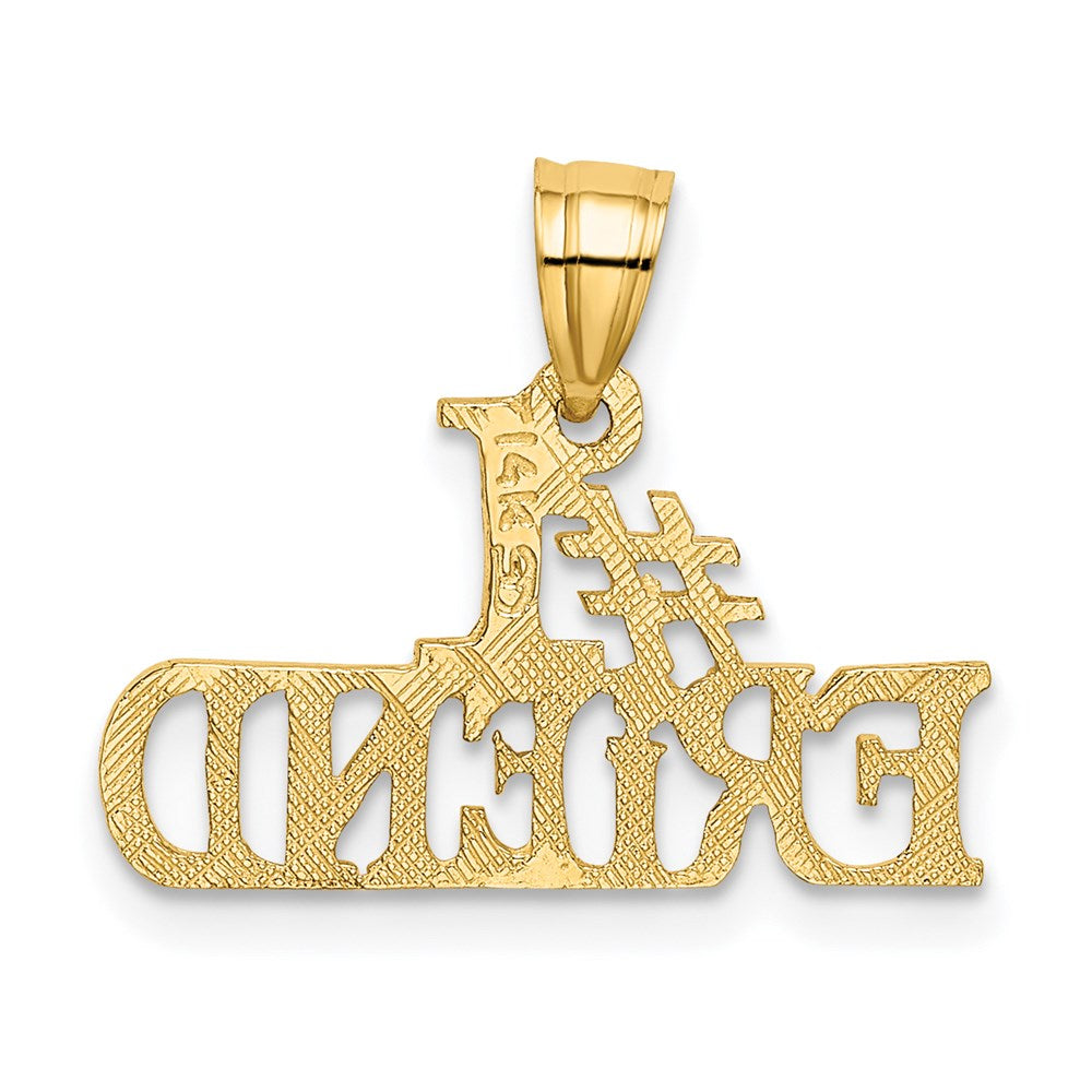 Million Charms 14K Yellow Gold Themed #1 Friend Charm