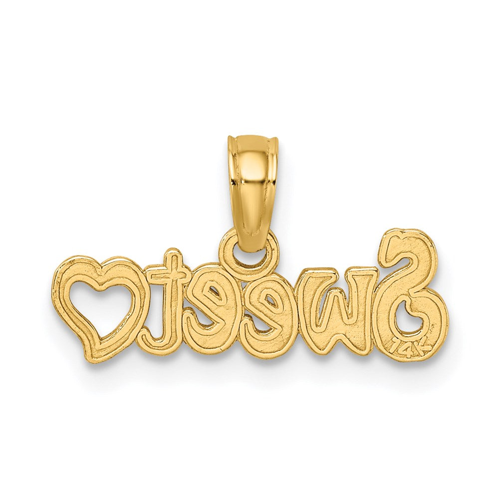 Million Charms 14K Yellow Gold Themed Sweet Heart Charm