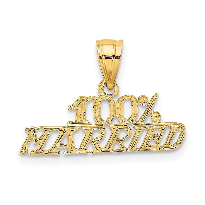 Million Charms 14K Yellow Gold Themed 100% Married Charm