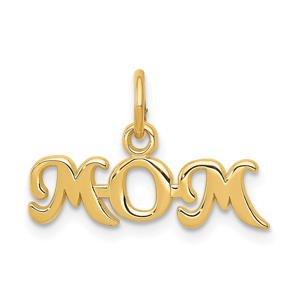 Million Charms 14K Yellow Gold Themed Mom Charm