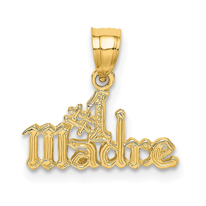 Million Charms 14K Yellow Gold Themed #1 Madre Charm