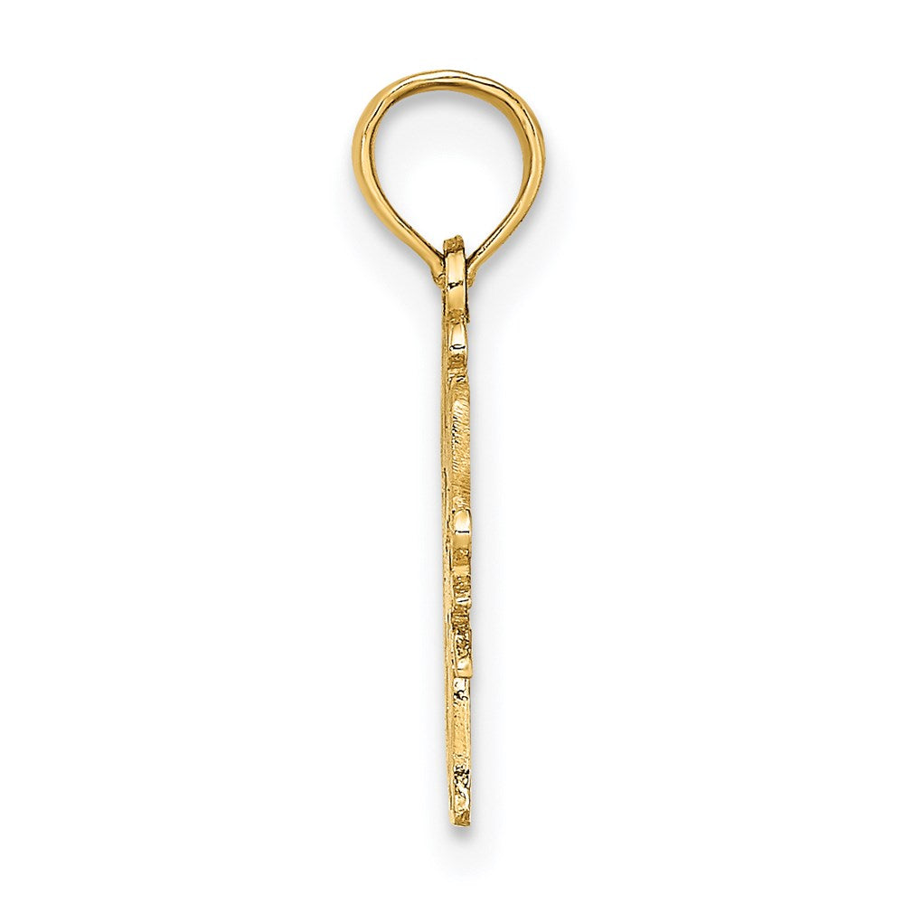 Million Charms 14K Yellow Gold Themed Swim Mom With Swimmer Charm