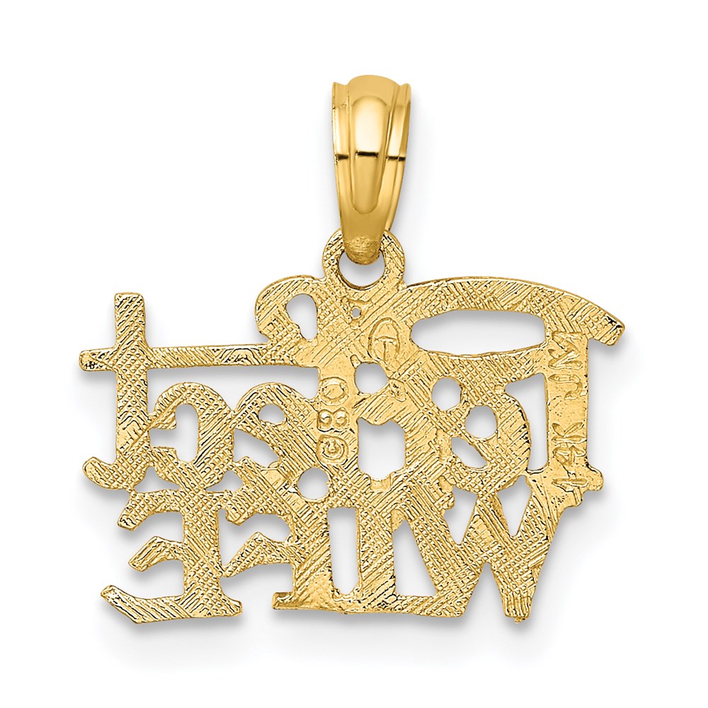 Million Charms 14K Yellow Gold Themed Perfect Wife Charm