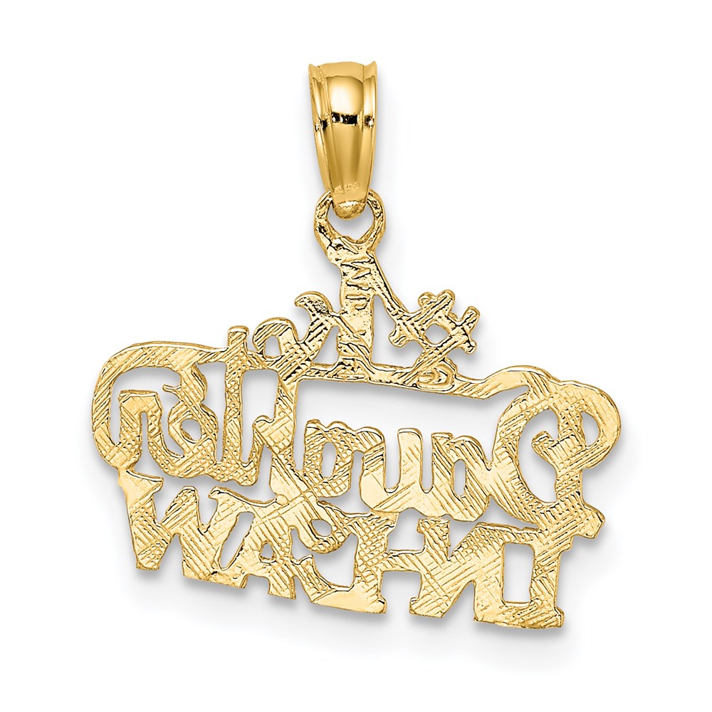 Million Charms 14K Yellow Gold Themed #1 Daughter-In-Law Charm
