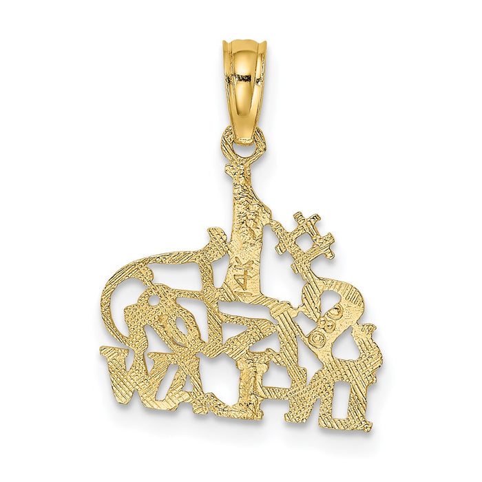 Million Charms 14K Yellow Gold Themed #1 Sister-In-Law Charm