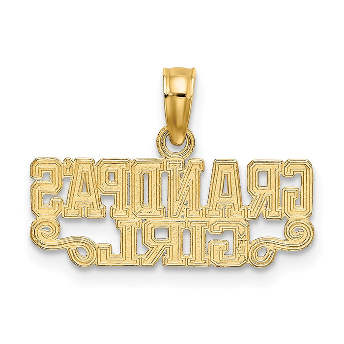 Million Charms 14K Yellow Gold Themed Grandpa'S Girl Charm