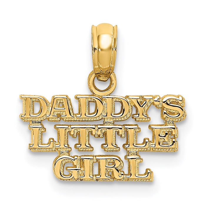 Million Charms 14K Yellow Gold Themed Daddy'S Little Girl Charm