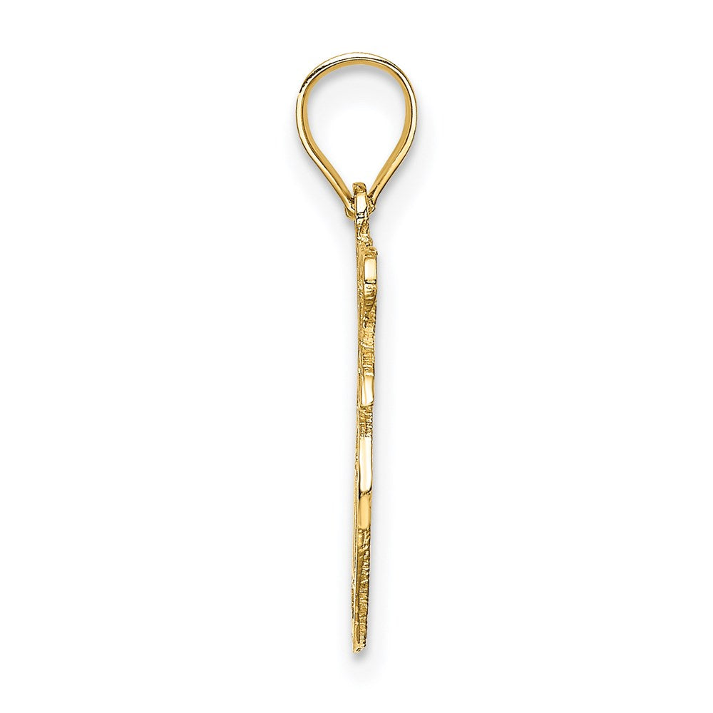 Million Charms 14K Yellow Gold Themed I Heart Ny Apple Charm