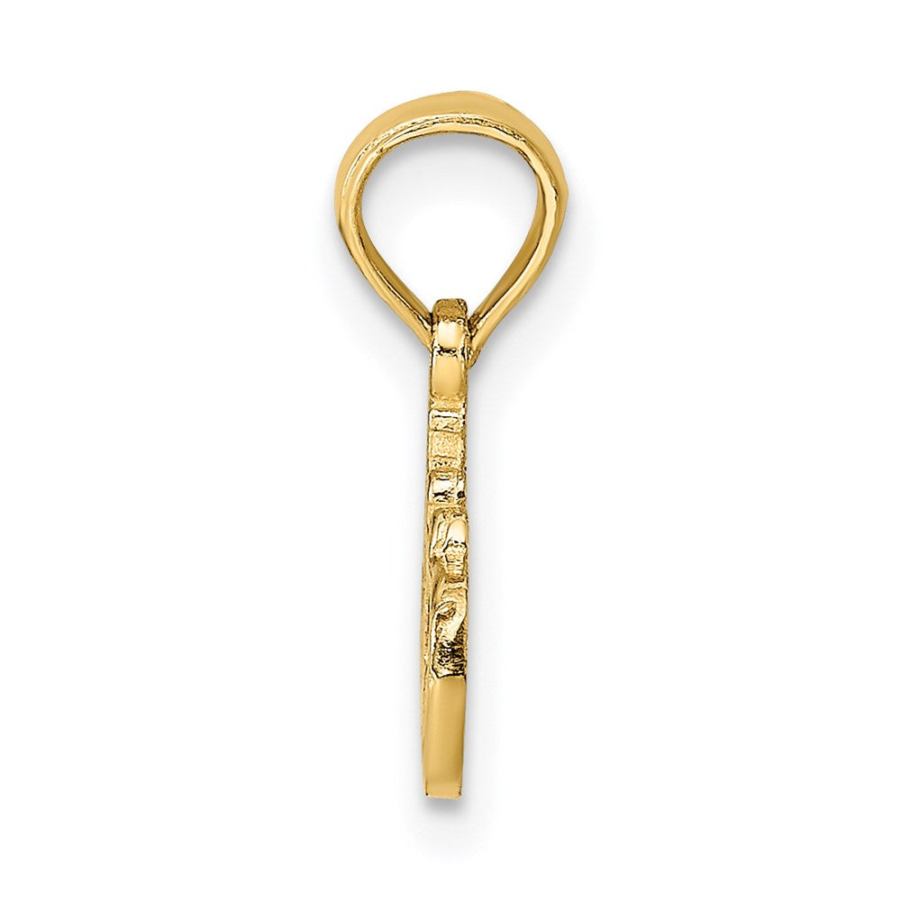 Million Charms 14K Yellow Gold Themed #1 Teacher Charm