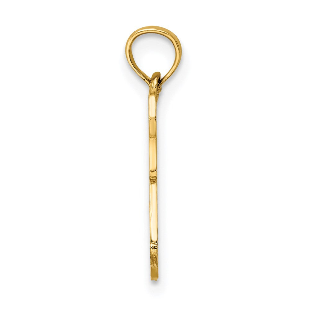 Million Charms 14K Yellow Gold Themed Fire Hydrant & Dog Charm