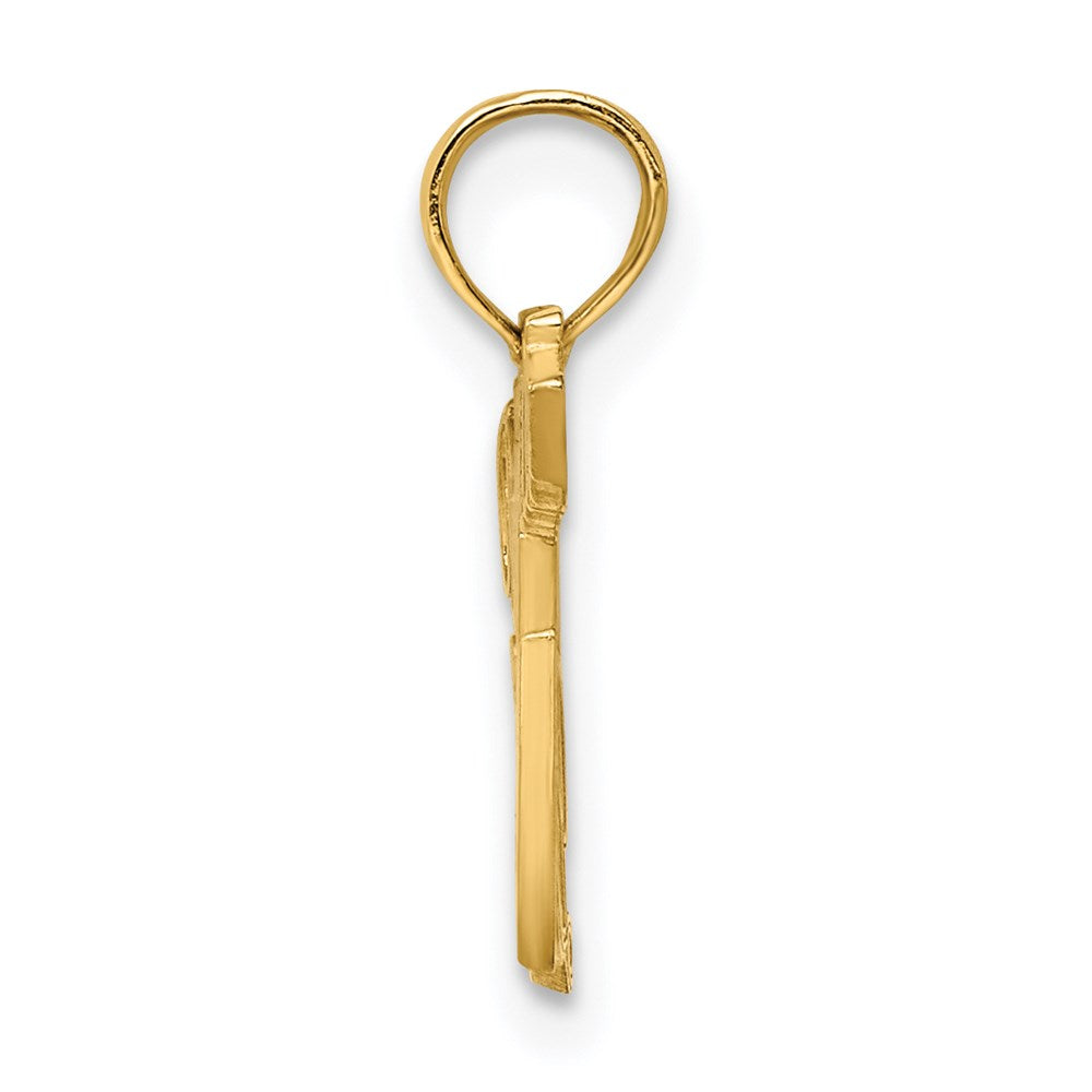 Million Charms 14K Yellow Gold Themed Policeman'S Lady Charm