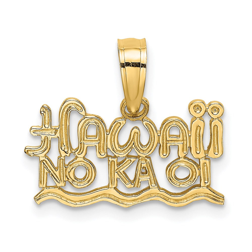 Million Charms 14K Yellow Gold Themed Hawaii No Kaoi Charm