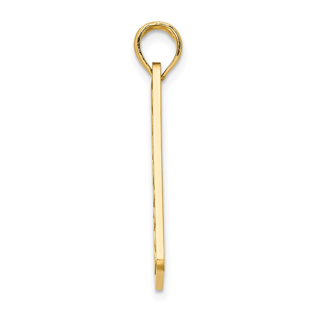 Million Charms 14K Yellow Gold Themed Florida Sarasota License Plate Charm
