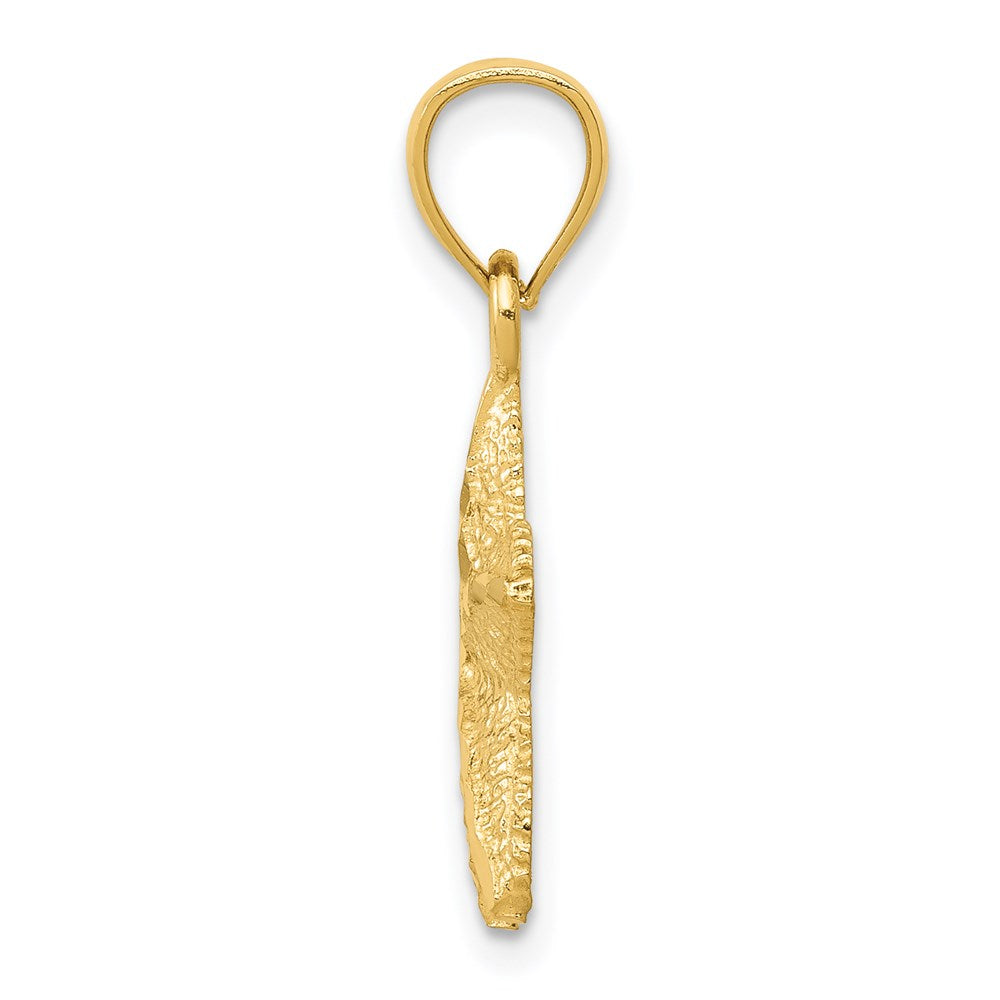 Million Charms 14K Yellow Gold Themed Nautical Starfish Pendant