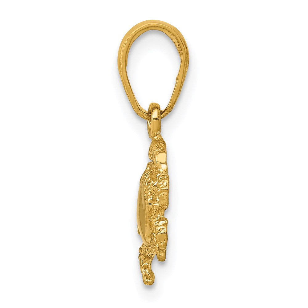 Million Charms 14K Yellow Gold Themed Crab Pendant