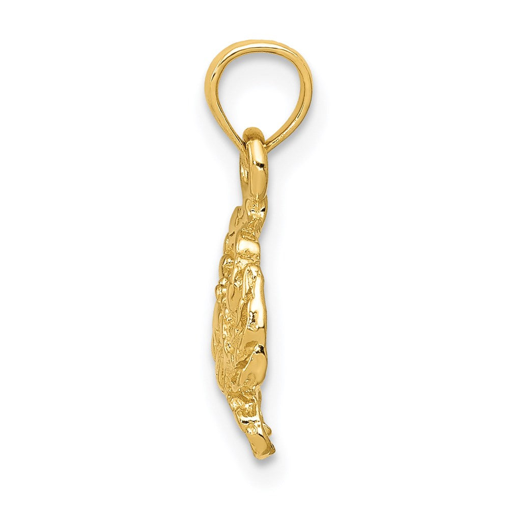 Million Charms 14K Yellow Gold Themed Crab Pendant