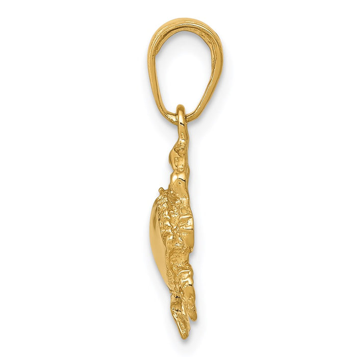 Million Charms 14K Yellow Gold Themed Crab Pendant