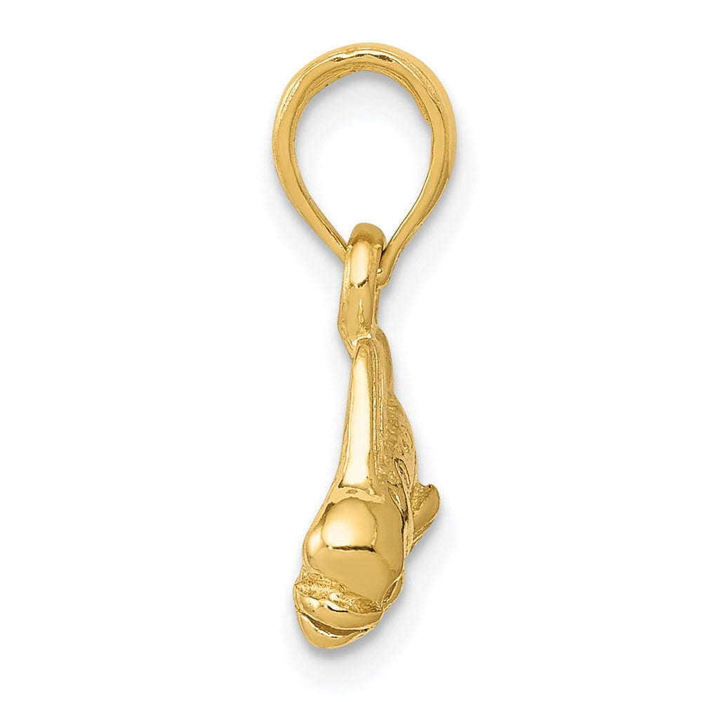 Million Charms 14K Yellow Gold Themed Mahi Mahi Fish Pendant