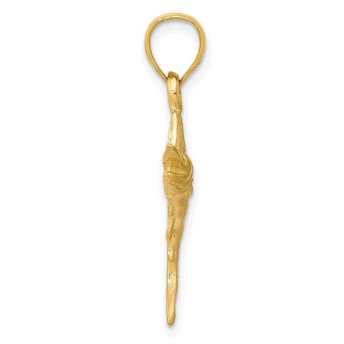 Million Charms 14K Yellow Gold Themed Sailfish Pendant