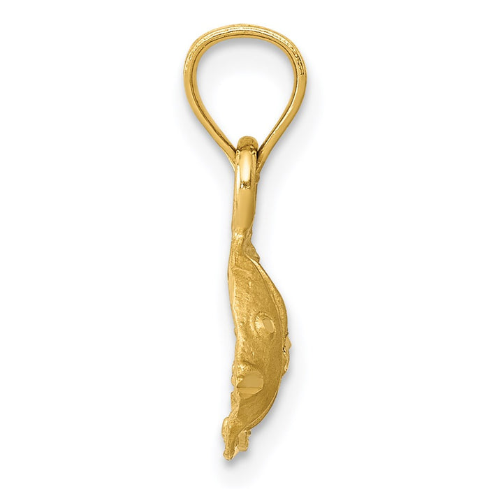 Million Charms 14K Yellow Gold Themed Fish Pendant