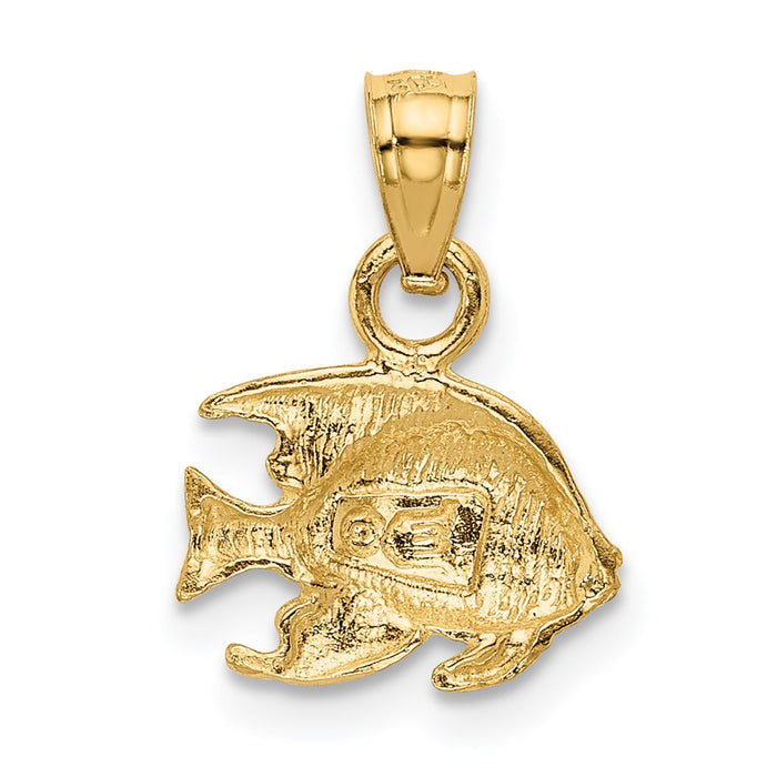 Million Charms 14K Yellow Gold Themed Fish Pendant