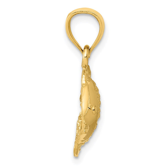 Million Charms 14K Yellow Gold Themed Tropical Fish Pendant