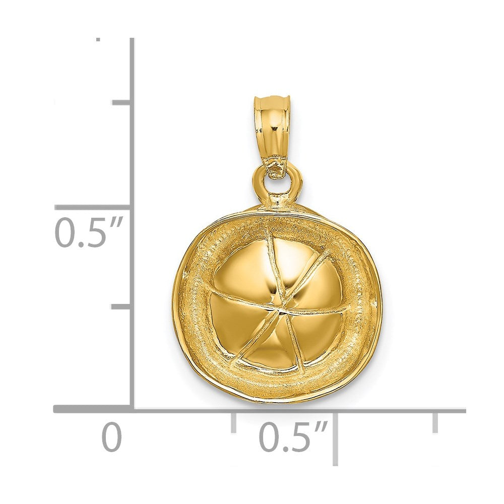 Million Charms 14K Yellow Gold Themed Sailor Hat Charm