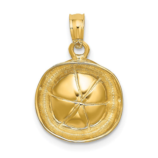 Million Charms 14K Yellow Gold Themed Sailor Hat Charm