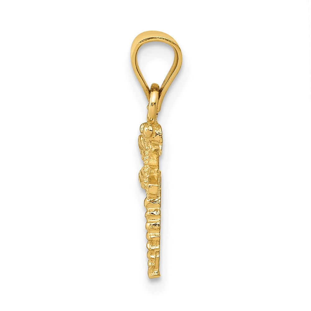 Million Charms 14K Yellow Gold Themed Dragonfly Pendant