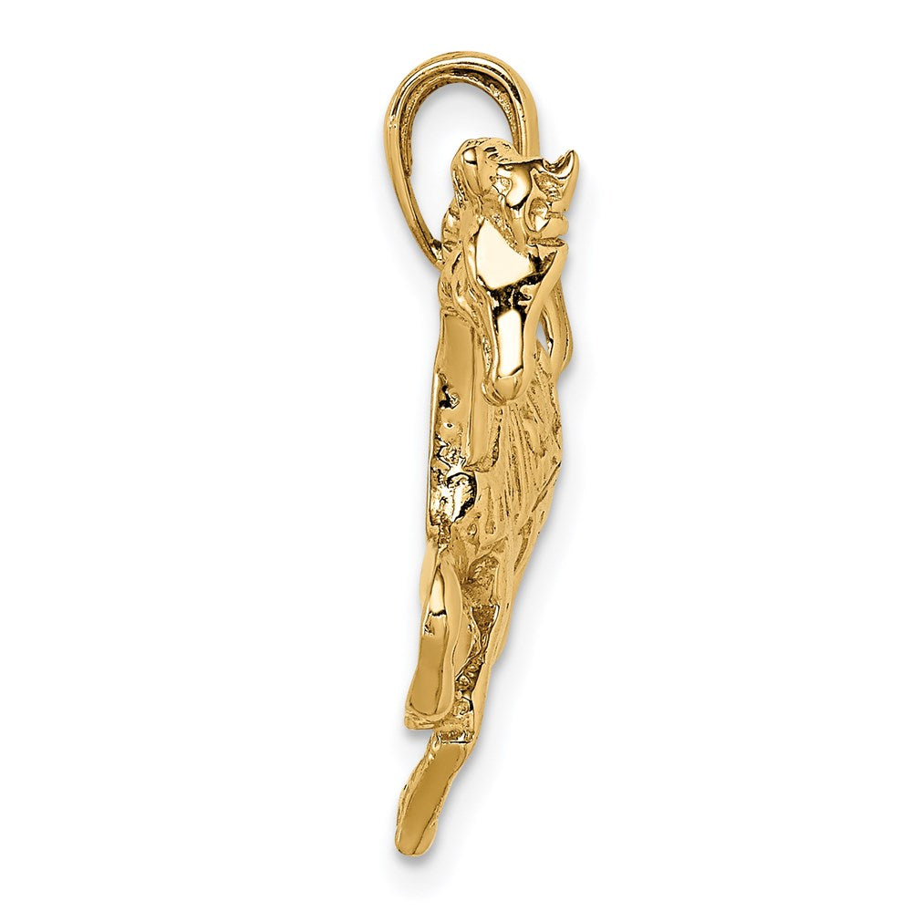 Million Charms 14K Yellow Gold Themed Horse Pendant