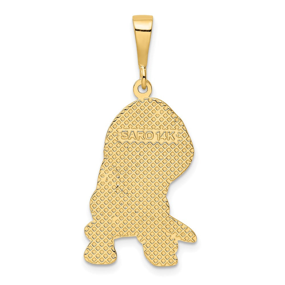 Million Charms 14K Yellow Gold Themed Beagle Pendant