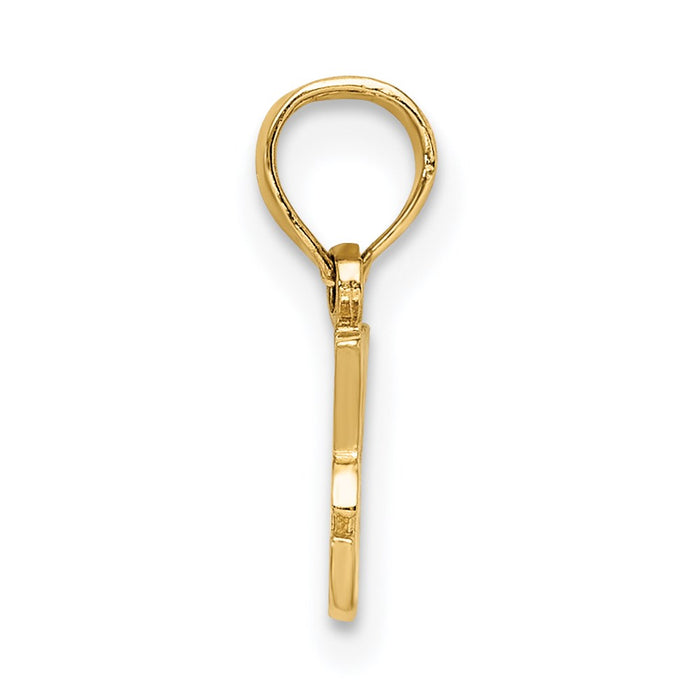 Million Charms 14K Yellow Gold Themed I Heart My Dog Charm