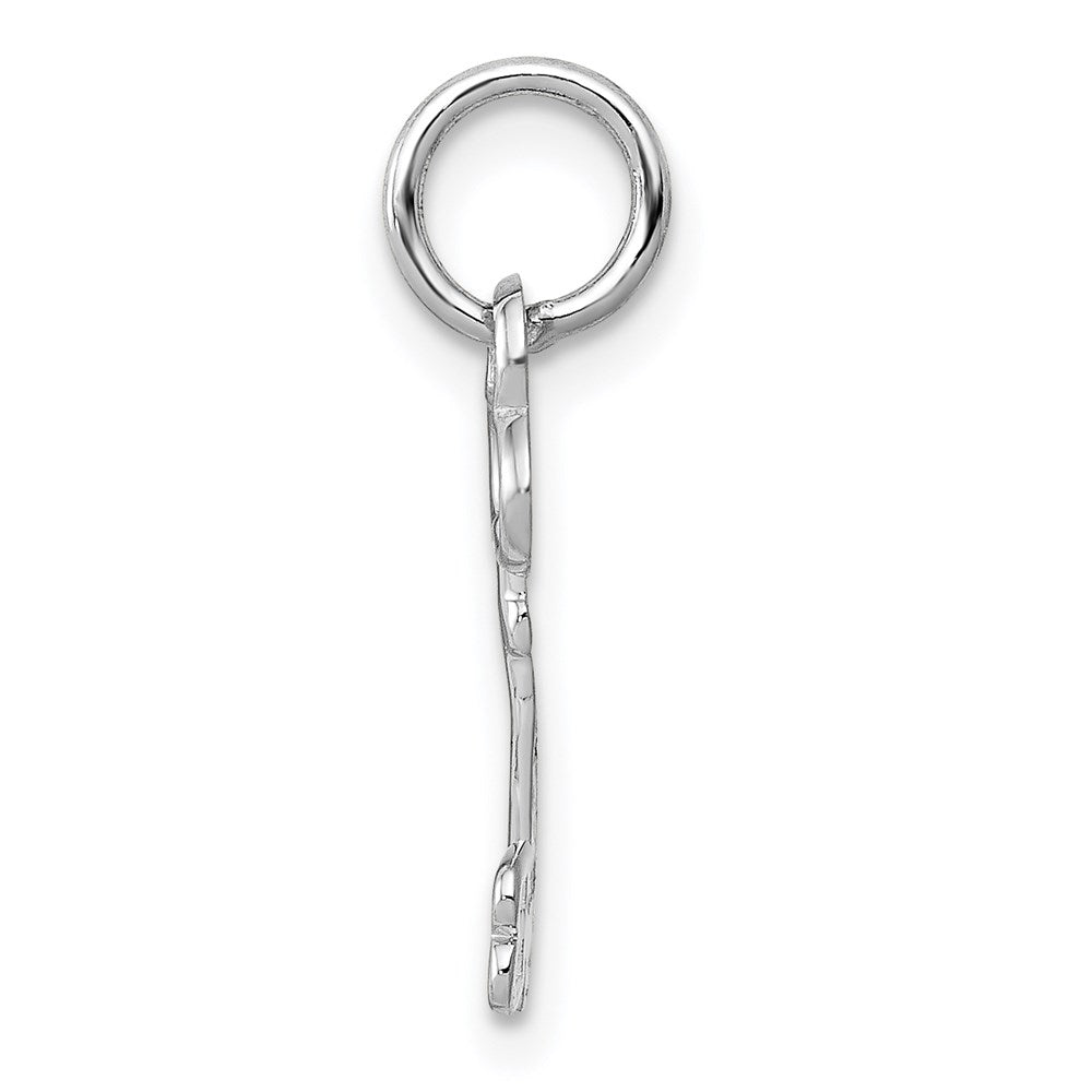 Million Charms 14K White Gold Themed B Key Charm
