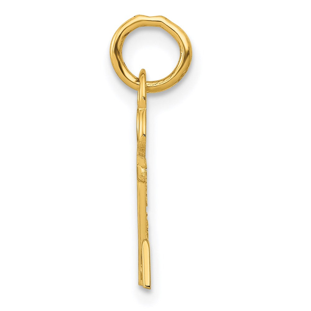 Million Charms 14K Yellow Gold Themed A Key Charm