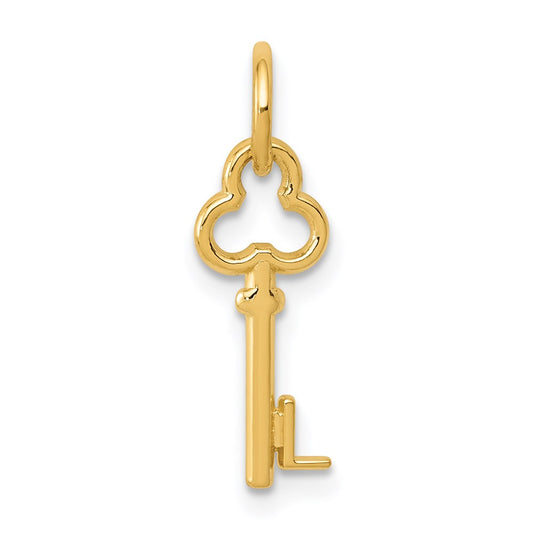 Million Charms 14K Yellow Gold Themed L Key Charm