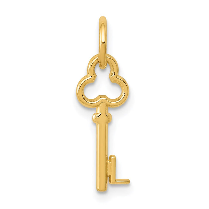 Million Charms 14K Yellow Gold Themed L Key Charm