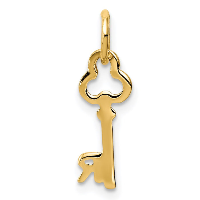 Million Charms 14K Yellow Gold Themed R Key Charm