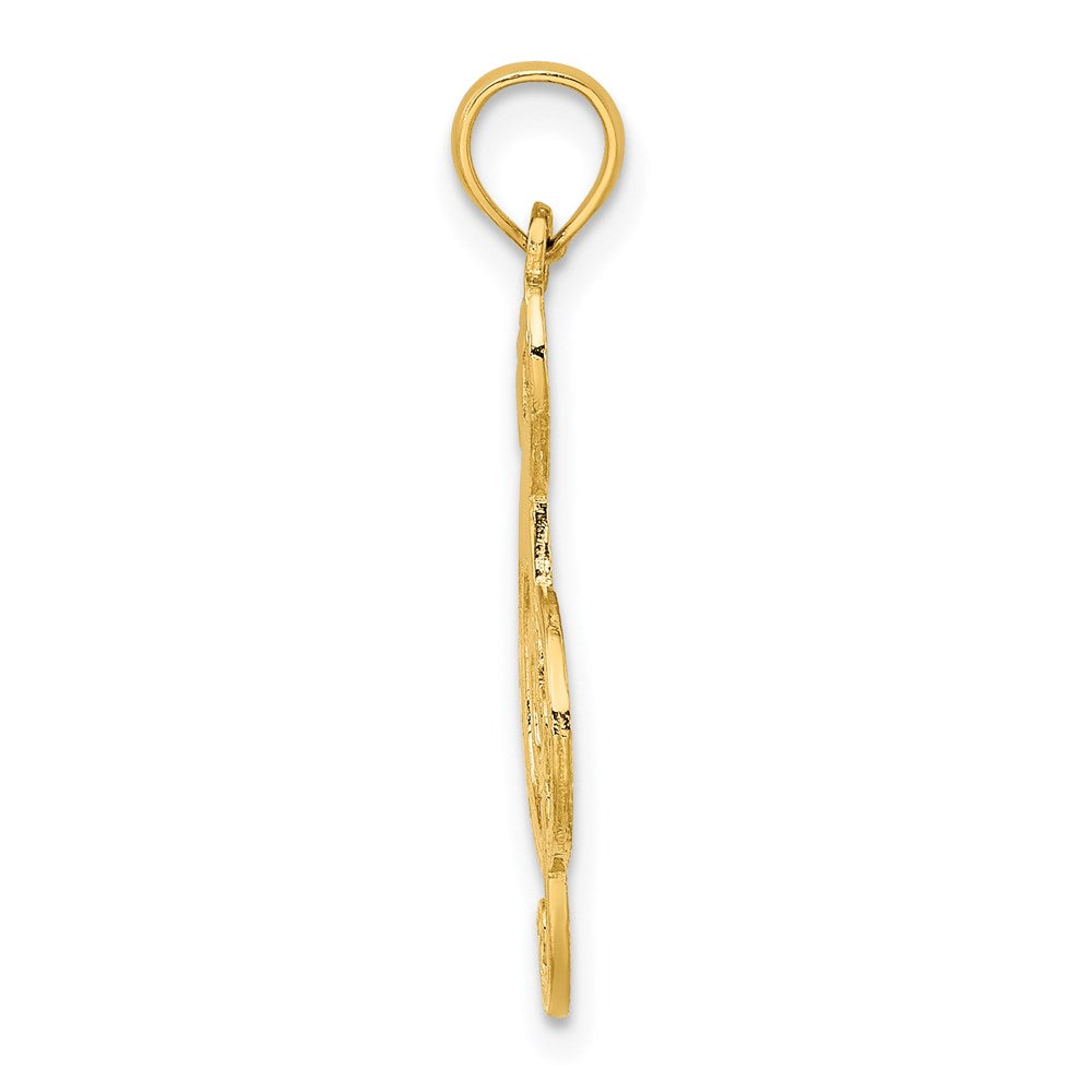Million Charms 14K Yellow Gold Themed Clef Note Charm