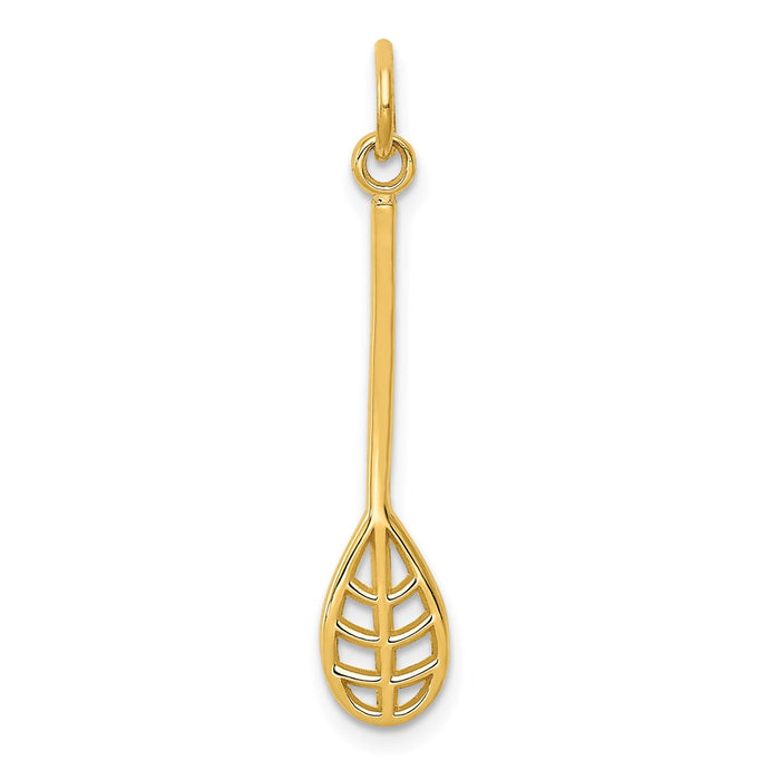 Million Charms 14K Yellow Gold Themed Lacrosse Charm