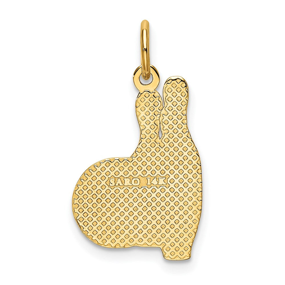 Million Charms 14K Yellow Gold Themed Bowling Pins Charm
