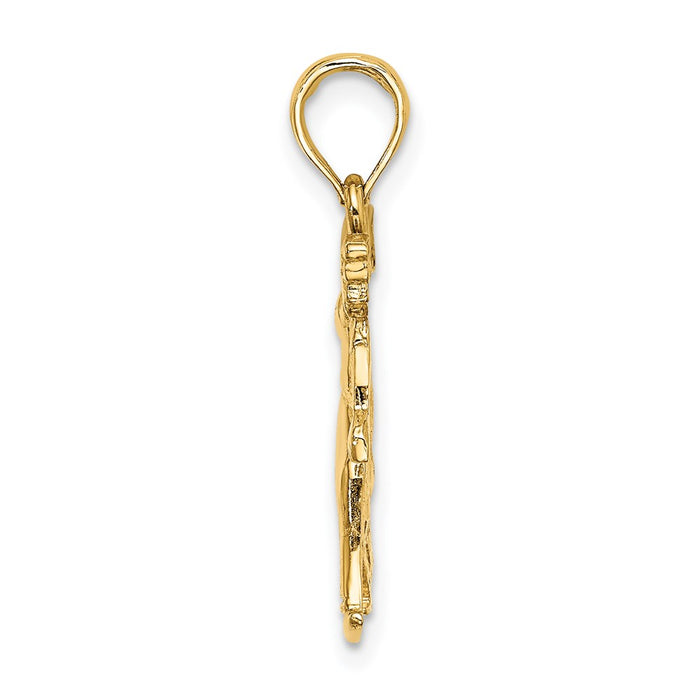 Million Charms 14K Yellow Gold Themed Male Bowling Charm