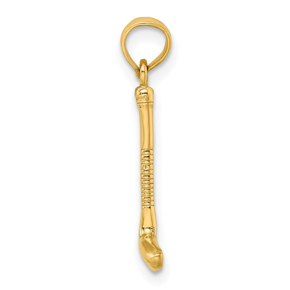 Million Charms 14K Yellow Gold Themed Sports Golf Club Charm