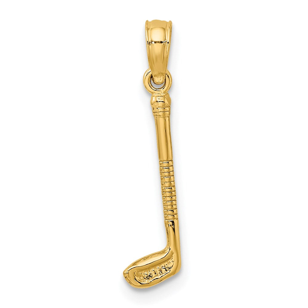 Million Charms 14K Yellow Gold Themed Sports Golf Club Charm