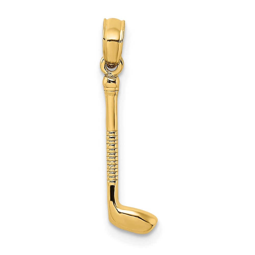 Million Charms 14K Yellow Gold Themed Sports Golf Club Charm