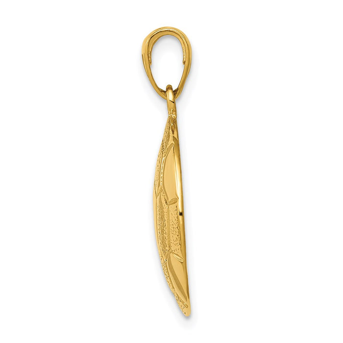 Million Charms 14K Yellow Gold Themed Sports Soccer Ball Pendant