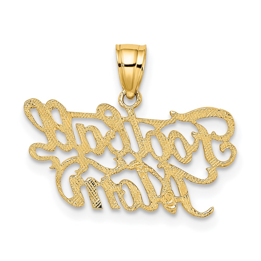 Million Charms 14K Yellow Gold Themed Sports Football Mom Charm