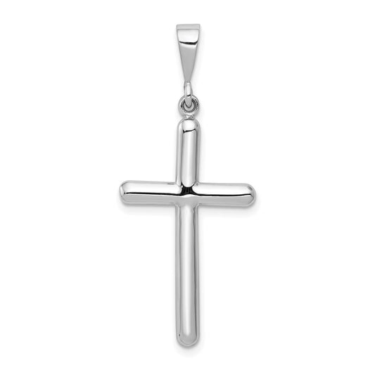 Million Charms 14K White Gold Themed Relgious Cross Pendant