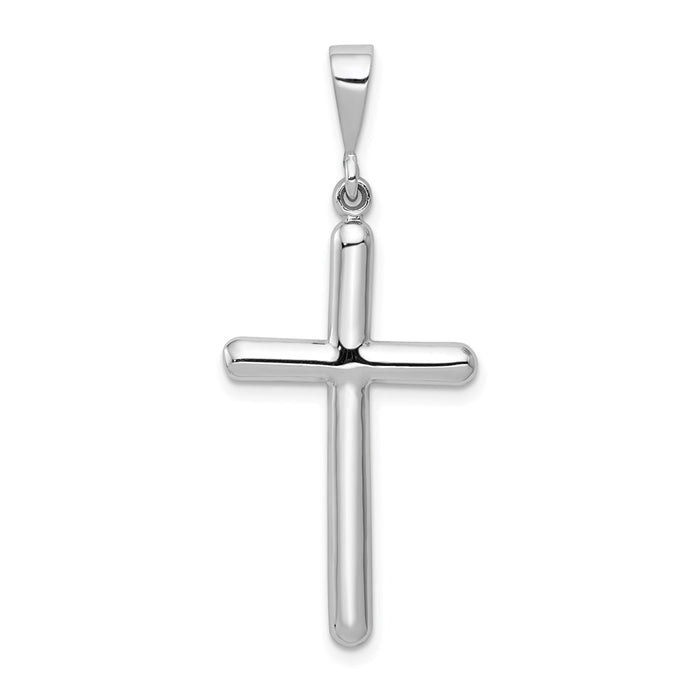 Million Charms 14K White Gold Themed Relgious Cross Pendant